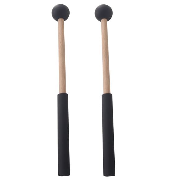 2pcs Lightweight Handle Drum Ethereal Drumsticks Round Head Drum Sticks Hammer Small Musical Drumstick