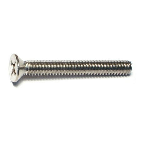 

1/4 -20 x 2 18-8 Stainless Steel Coarse Thread Phillips Flat Head Machine Screws