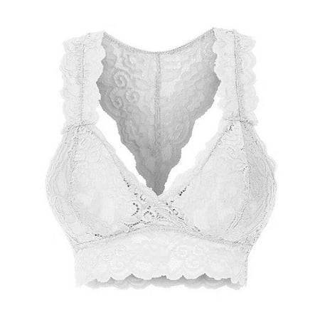 

Là Vestmon Ladies Sexy Lace Bra Soft Comfortable Triangle Halter