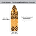 thumbnail image 5 of HELLHERO Orange Floral Pattern Ironing Board Covers 3 Fasteners Soft Fabric Elastic Edge 15"x54", 5 of 5