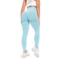 thumbnail image 5 of CROSS1946 Leggings de cintura alta para mujer, pantalones de Yoga sin costuras, mallas de entrenamiento con contorno de sonrisa, mallas de gimnasio con Control de barriga, mallas de Fitness fruncidas, 5 of 5
