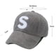thumbnail image 2 of Gorras de béisbol de lana de cordero ajustables,Sombrero de béisbol de forro polar de peluche,Sombrero de invierno con agujero para cola de caballo para mujeres, hombres, viajes al aire libre, 2 of 5