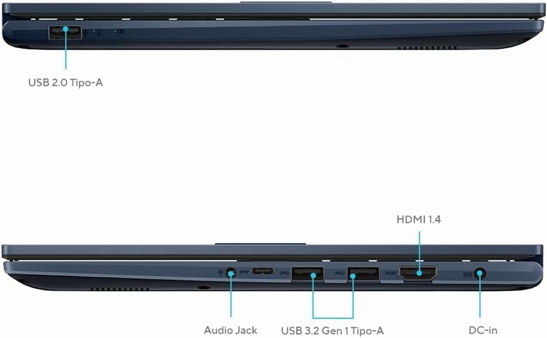 ASUS Vivobook 14" FHD Laptop, Intel Core i3-1315U Processor, 8GB RAM(on board), 128GB SSD, Windows 11 Home in S Mode, Intel UHD Graphics, Wi-Fi, Bluetooth, Quiet Blue, X1404VA-V14.I38128