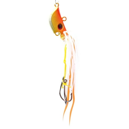 Jig Head Fishing Lures with Vibrant Skirts 45g Weight for Ultimate Attraction Golden Spinnerbaits