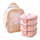 thumbnail image 2 of Fiambrera Aislada de Acero Inoxidable 304 con Cuchara Caja Bento Apilada Caja de Comida Portátil Contenedor de Comida una Prueba de Fugas,B, 2 of 5