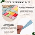 thumbnail image 3 of Uxcell Single Fold Bias Tape Wide Cotton Bias Binding Tape Hemming for DIY Crafts Garment Sewing Seaming Piping Quilting Pink Blue, 3 of 7