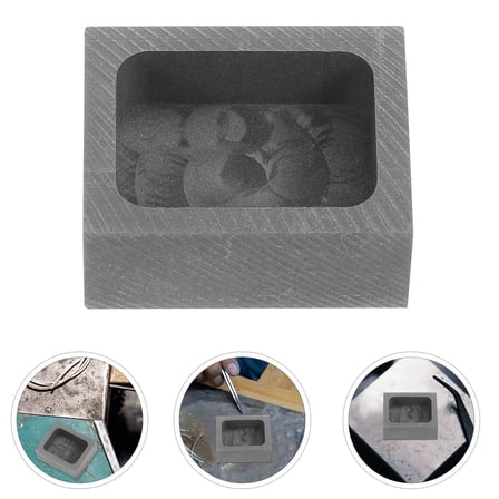 PAMINGONO Graphite Casting Molds 3.0x2.5x1.0in for Educators and Hobbyists 1Pcs
