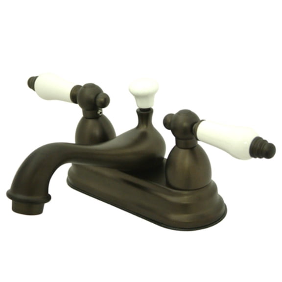 Elements Of Design Es3605pl Double Handle 4" Centerset Bathroom Faucet - Bronze