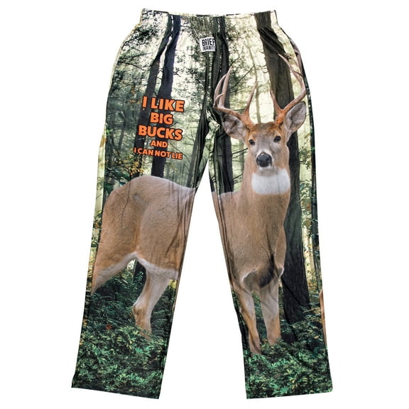 Collections Etc I Like Big Bucks and I Cannot Lie Deer Graphic Lounge Pants
