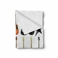 thumbnail image 2 of Music Soft Flannel Fleece Blanket, Instruments Pattern Classical and Bass Varieties of Guitars Rock and Jazz Music Theme, Cozy Plush for Indoor and Outdoor Use, 50" x 60", Multicolor, by Ambesonne, 2 of 6