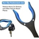 thumbnail image 3 of Collection Tools 81cm Object Grabber Rotating Flexible Foldable Retractable Metal for Disabled on Ground Garden Waste Extendable Clamp Blue, 3 of 5