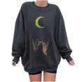 thumbnail image 1 of Sudadera con estampado de cambio de cuello redondo de manga larga suelta con estampado de sol y luna divertido vintage para mujer Pompotops gfhjh10532, 1 of 7