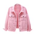thumbnail image 6 of YDFCWXW Women's 2025 Fall Stretch Denim Jacket RD1, M, 6 of 6