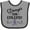 Heather and Black, variant on Inktastic Epilepsy Awareness Ribbon Support Walk Girls Baby Bib