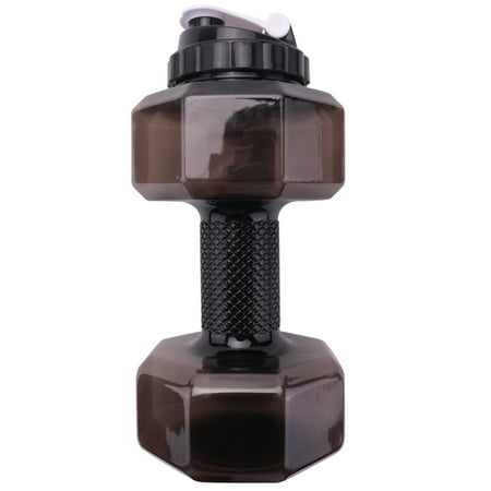 

75 Oz (2.2 L) Dumbbell Shaped Water Bottle | Big Capacity （black）