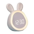 thumbnail image 2 of Vacemry Bunny Alarm Clock With Night Light, Adorable Rabbit Design Smart Settings Adjustable Brightness Multiple Ringtones For BedroomKidsRoom Nursery Desk Decor, 2 of 6