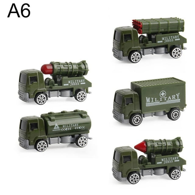 Car Toy 5Pcs/Set Diecast Alloy Military Vehicles Car Inertia Toy Educational Kids Toy