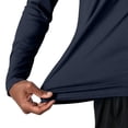 thumbnail image 2 of LIaqionyy Men's Hooded Shirts Sun Protection Long Sleeve Casual Athletic Lightweight Tops for Running Gym Workout, 2 of 5