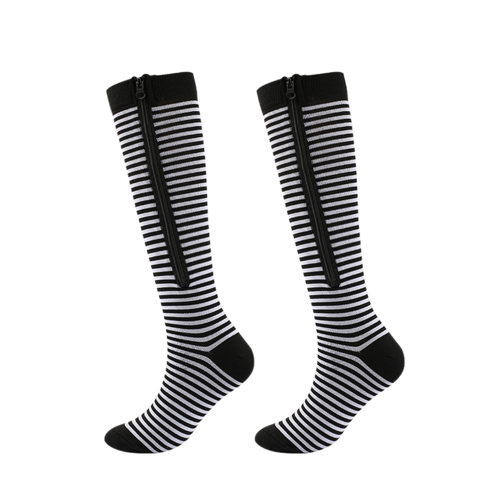 DeRong Zipper Compression Socks Unisex Compression Socks Vein