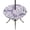 Lavender, Purple, White, variant on Round Outdoor Tablecloth with Umbrella Hole and Zipper, Sage Green Coral Coastal Tablecloth with Elastic Waterproof, White Summer Beach Seaside Ocean Patio Table Covers for 55" - 60" Pool Tables