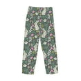 thumbnail image 5 of Goofa Retro Bunny Floral Printed Soft Pajama Pants for Men, Wide Leg Comfy Casual Lounge Yoga Pants-X-Large, 5 of 9
