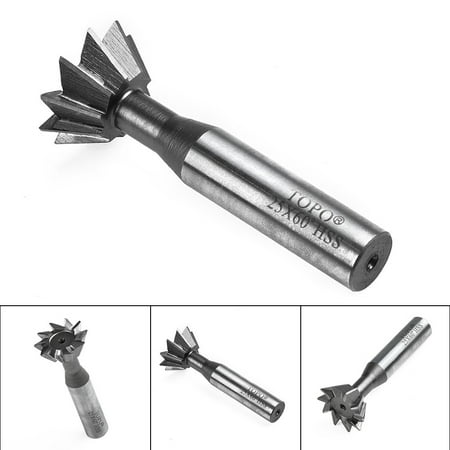 

Clupup HSS 25mm 60Degree Dovetail Cutter Milling End Mill High Speed Steel Tool
