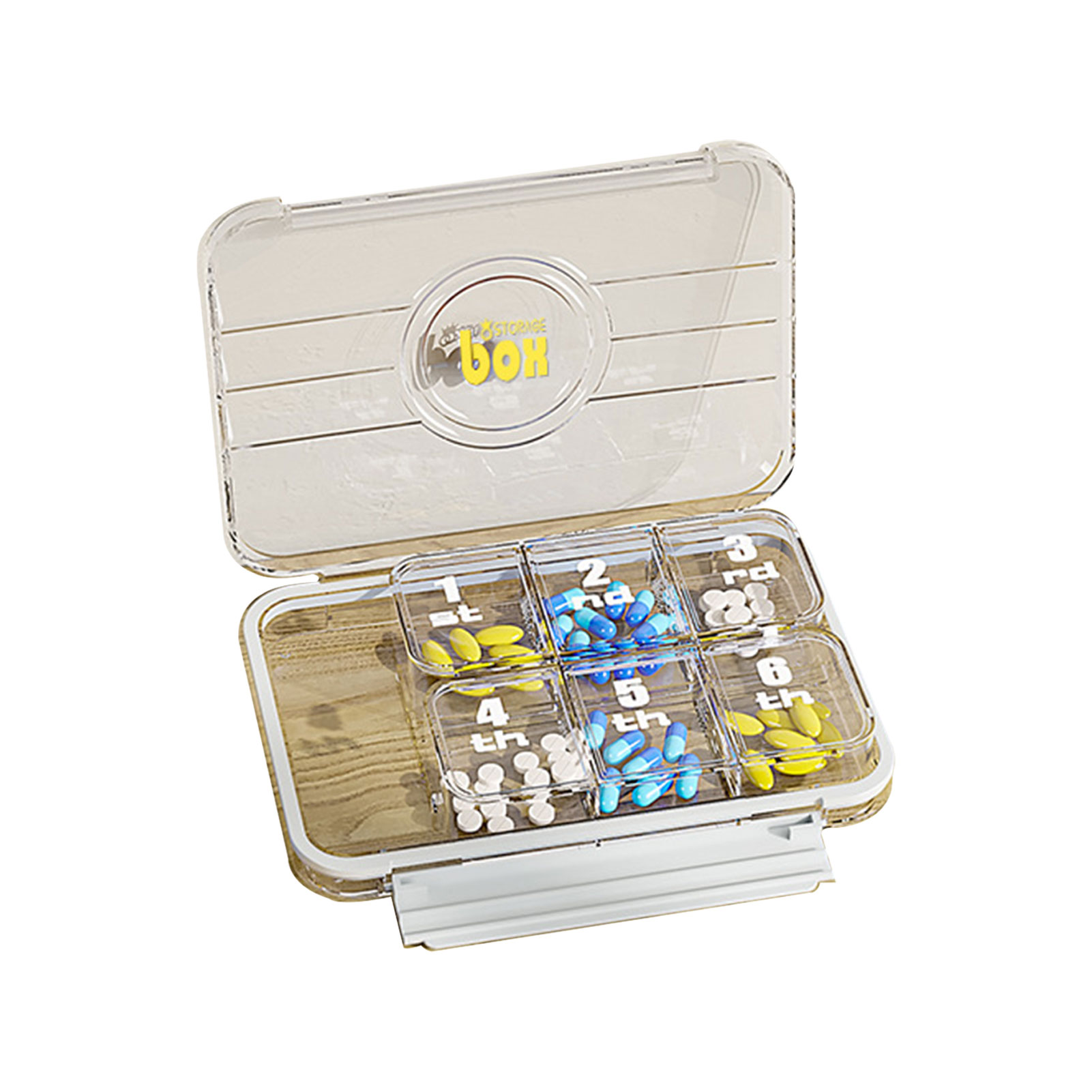 7 Grids Weekly Pill Organizer 7 Day Compact Carry With Ease Box for the