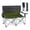 Green, variant on Gymax Double Camping Chair w/Carry Bag 2 Cup Holders Premium Oxford Fabric for Lawn Blue & Gray