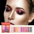 thumbnail image 1 of 9 Colors Eyeshadow With Pearlescent Multicolor Series Durable Eyeshadow Rice Makeup Makeup High End, 1 of 2