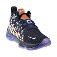 thumbnail image 2 of Nike Lebron XVII 17 AS Monstars (PS) Little Kids' Shoes Navy Heather-Black-Multi cw1037-400, 2 of 6
