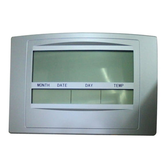 Despertadores electrónicos digitales de mesa con pantalla LCD a color para el hogar. Plata