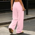 thumbnail image 5 of hotojiny Baggy Sweatpants Women Fashion Wide Leg Pants for Women Elastic Waist Drawstring Unisex Sweat Pants Streetwear S-3XL, 5 of 7