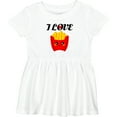 thumbnail image 3 of Inktastic Fry Lover I Love French Fries Girls Baby Dress, 3 of 5