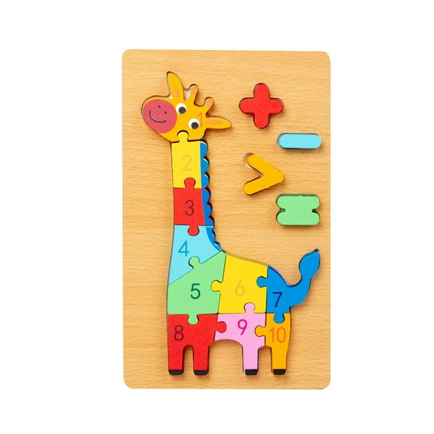 giraffe puzzle jirafa madera