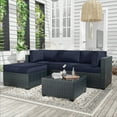 thumbnail image 7 of Snubbull 9 Pcs Outdoor Patio Cushion Covers with 4 Size, Waterproof & Zippered, Navy, 7 of 7