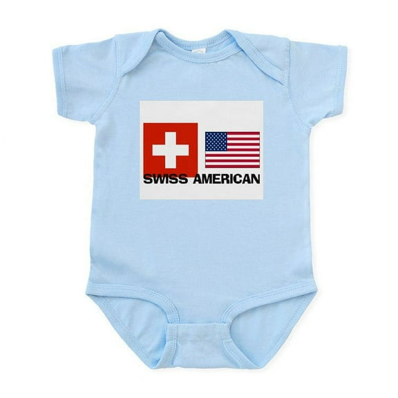 CafePress - Swiss American Infant Bodysuit - Baby Light Bodysuit, Size Newborn - 24 Months