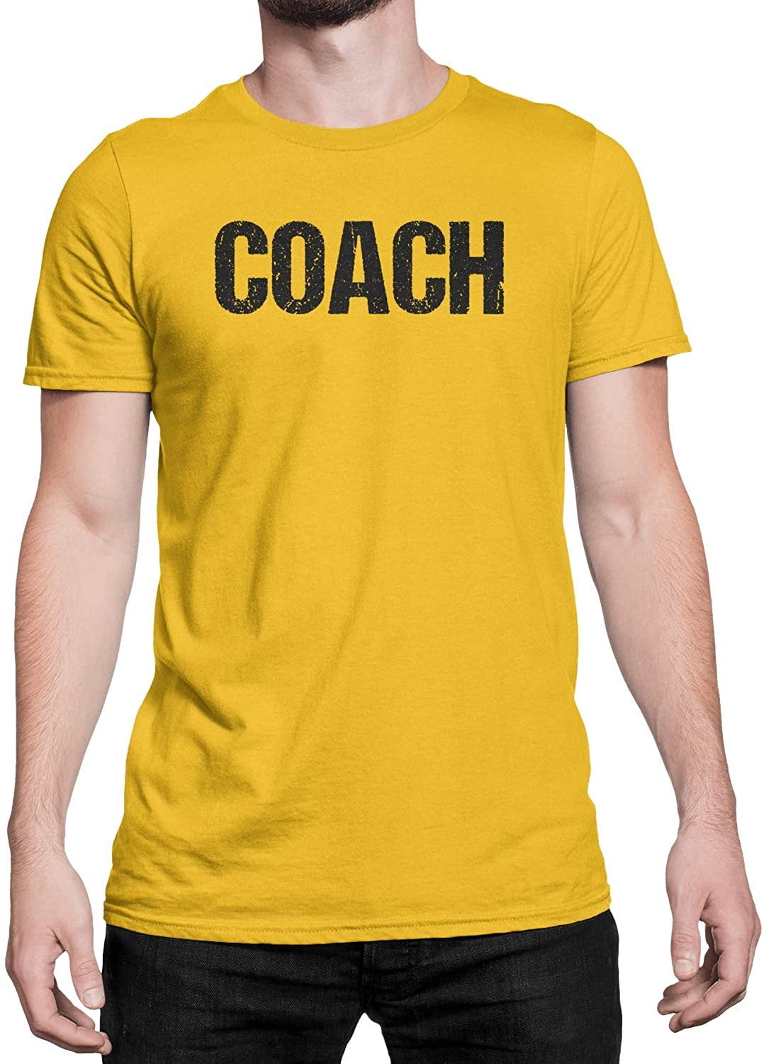 Coach TShirt Adult Mens Tee Shirt Front Screen Printed Coaching Tshirt
