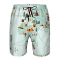 thumbnail image 3 of Fotbe World Travel Map Trajes de Baño Estampados para Hombre, Shorts de Verano de Secado Rápido, Ropa de Playa, Bañadores-Medium, 3 of 6