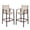 Brown Frame Beige Mesh Cloth, variant on Zimtown 55in Bar Table on Wheels, Narrow Counter Height for Patio Garden, Black