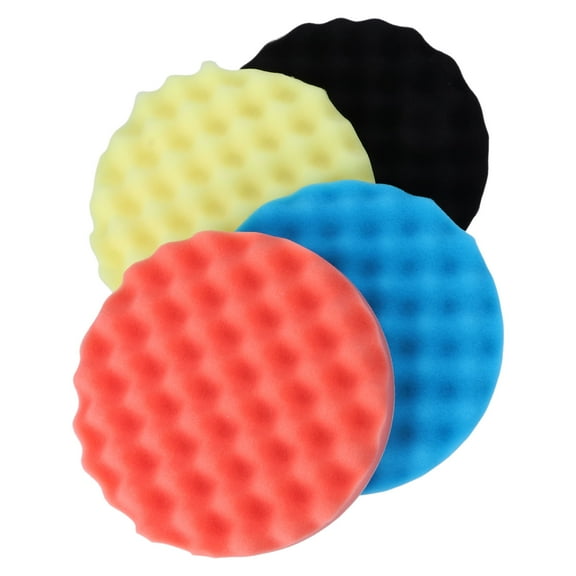 4Pcs 7 inch Buffing Polishing Sponge Pads Kit For Car Polisher Buffer