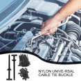 thumbnail image 4 of Cable Tie Buckle 100pcs Cable Ties Tool Fasteners UV-Resistant Nylon Buckle Heavy Duty Multipurpose Fastener For Home Car repair, 4 of 6