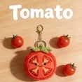 thumbnail image 2 of Cartoon Cute Plush Tomato Stuffed Toy - Soft Plush Vegetable Food Creative Plush Pendant Gift, 2 of 7