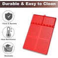thumbnail image 7 of Silicone Grill Mat, ANUNU Griddle Tools Mat for Blackstone, Spatula Grill Mat with Drip Pad for Kitchen, Cooking, Countertop, BBQ Caddy Utensils Holder Griddle Accessories for Blackstone（red））, 7 of 7