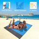thumbnail image 4 of CHAO Manta de playa, 200 * 145 cm, impermeable, ligera, plegable, portátil, manta de bolsillo, tapete de picnic de gran tamaño para exteriores, jardín, parque, césped, viajes, senderismo, 4 of 5