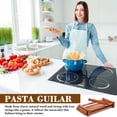 thumbnail image 3 of SiliFine Chitarra Cutter Italian Pasta with Rolling Pin Guitar Board Making Tool Pasta Machine for Spaghetti, Lasagna(Dark Wood Color,Wood), 3 of 7