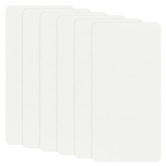 Uxcell 6-Pack Polyester Repair Patches, 7.9 x 3.9" Self-Adhesive Fabric Repair Patches for Sofas, White