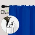thumbnail image 3 of Buffalo City & Football Team Blackout Curtain Panels - Rod Pocket, 72"Wx63"L, 2 Panels for Bedroom & Living Room, 3 of 6