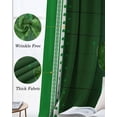 thumbnail image 3 of St. Patrick's Day Blackout Curtains for Bedroom Living Room Darkening Curtains 96 Inches Long Green Shamrock Wooden Spring Window Curtain 2 Panels Set Window Treatment Grommet Drapes 52"x96", 3 of 9