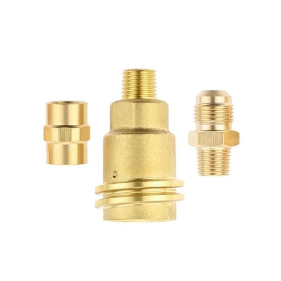 3 Pack Premium Propane Gas Fitting Adapter Kit For Bbq, Rv & Heater Connections