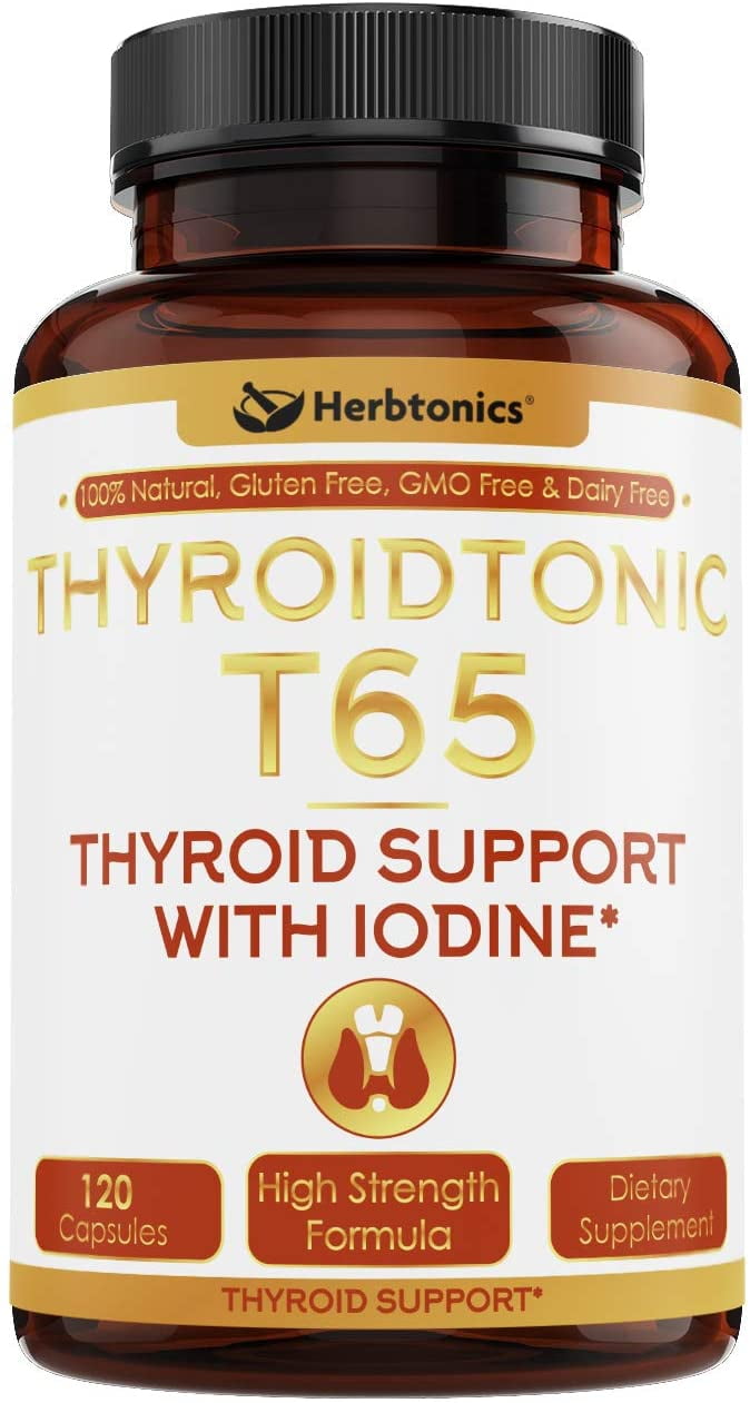 Mindre Tåler Tilstand Thyroid Support Supplement Complex with Iodine - Energy, Metabolism & Focus  Formula with Turmeric Curcumin, Bioperine, Black Pepper - 120 Vegetarian  Capsules, Soy & Gluten Free - Walmart.com
